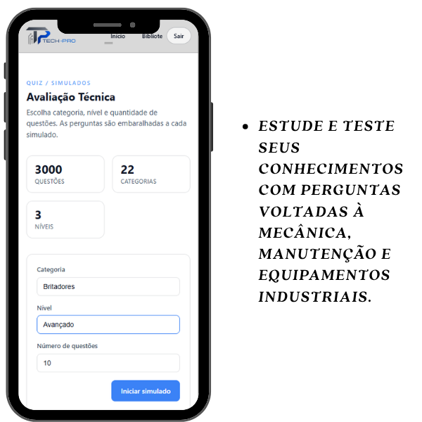 Quiz e Simulados TECH-PRO